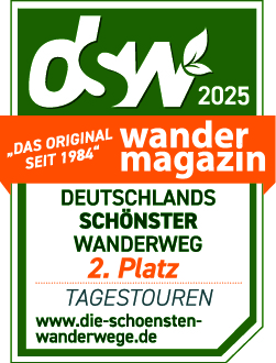 Siegel 2. Platz DSW 2025 Tagestouren